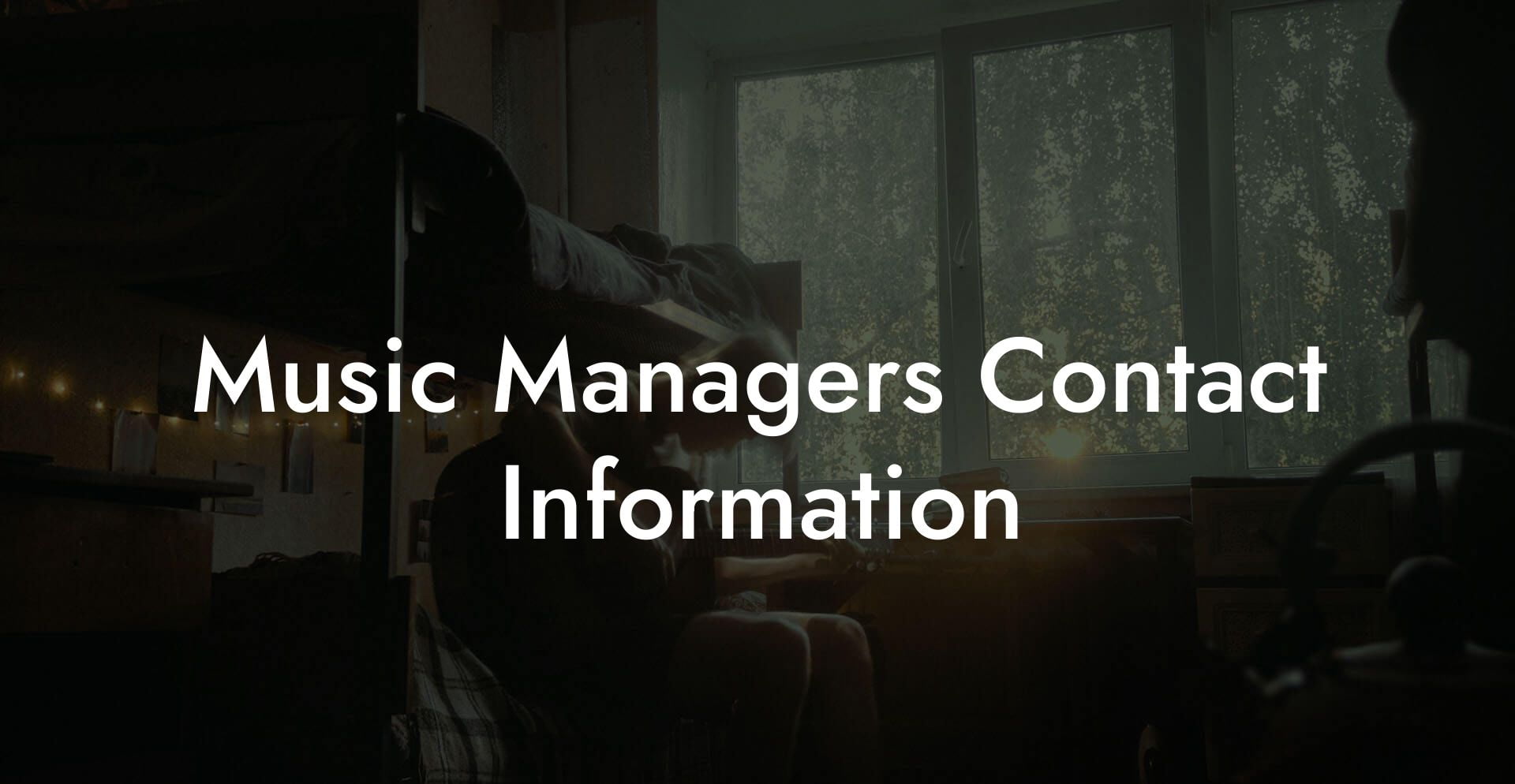 Music Managers Contact Information