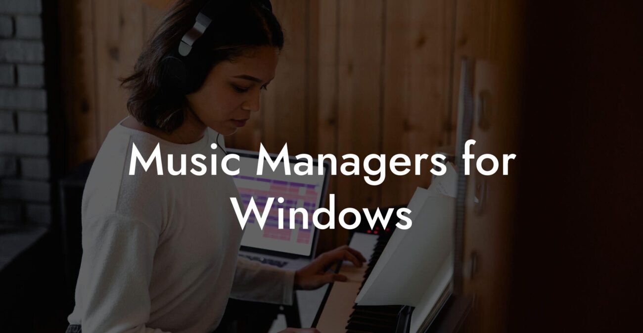 Music Managers for Windows