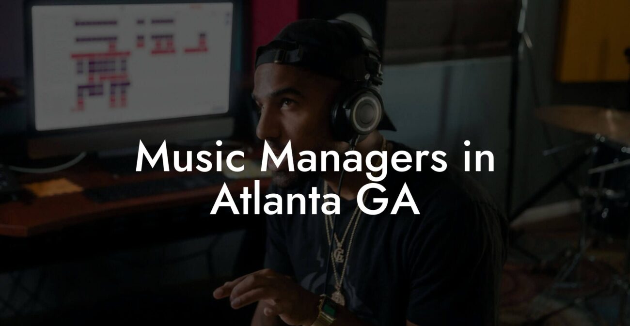 Music Managers in Atlanta GA