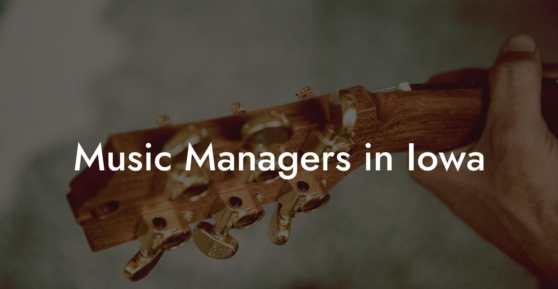 Music Managers in Iowa