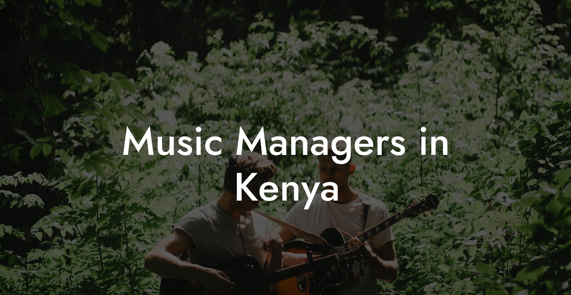 Music Managers in Kenya