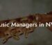 Music Managers in NYC