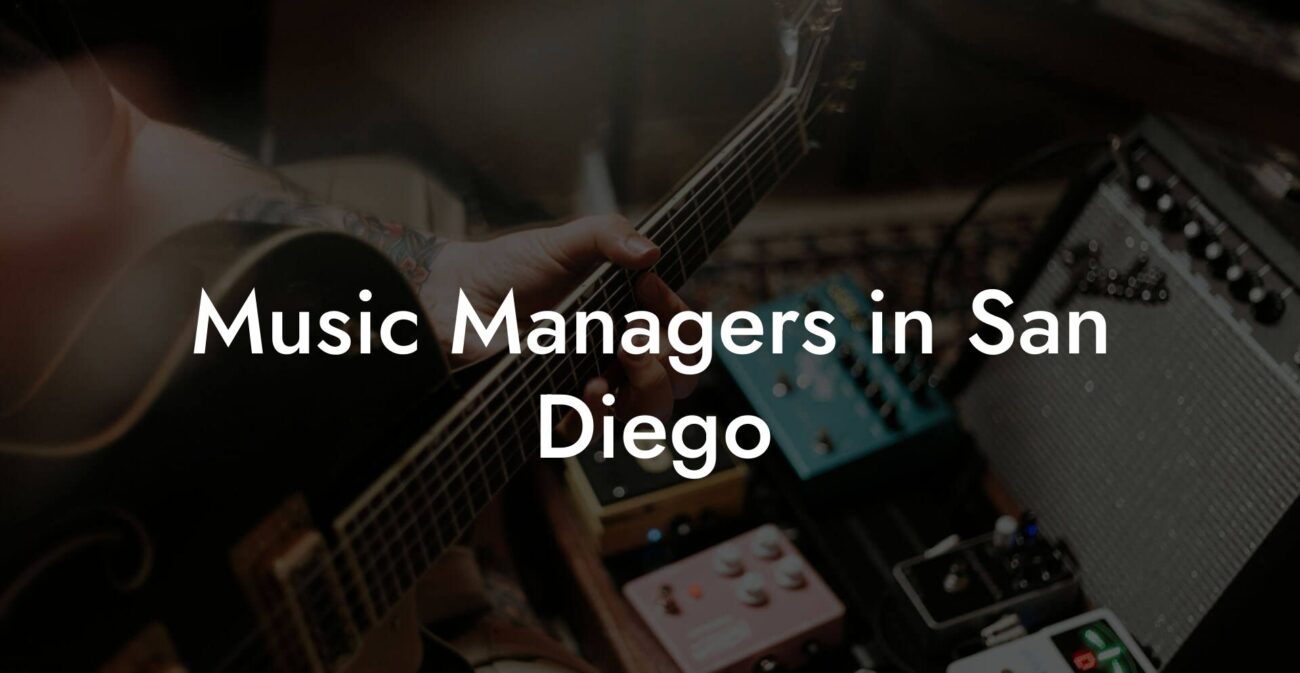 Music Managers in San Diego