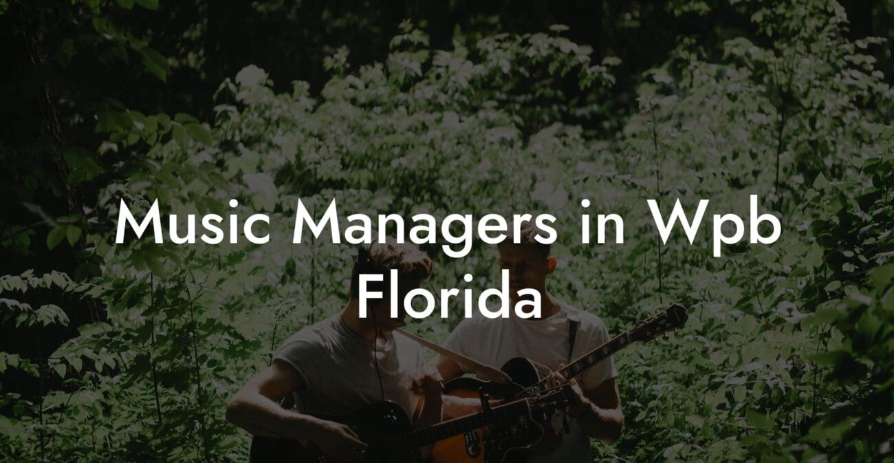 Music Managers in Wpb Florida