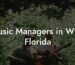 Music Managers in Wpb Florida