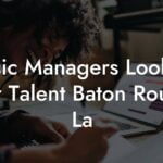 Music Managers Looking For Talent Baton Rouge La