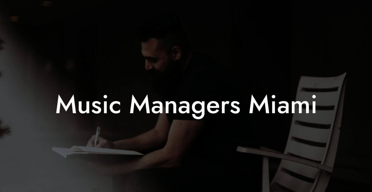 Music Managers Miami