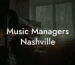 Music Managers Nashville