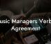 Music Managers Verbal Agreement