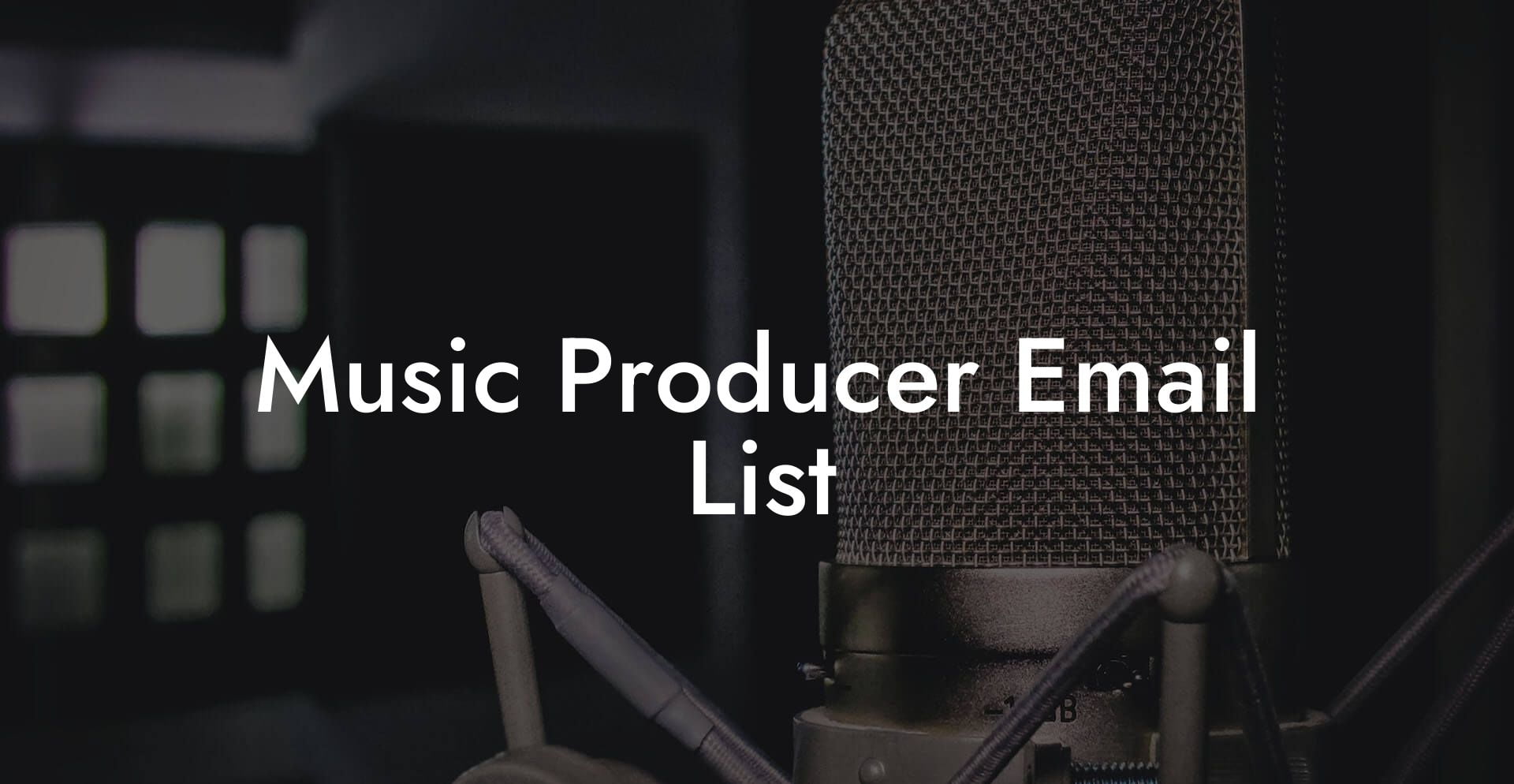 Music Producer Email List