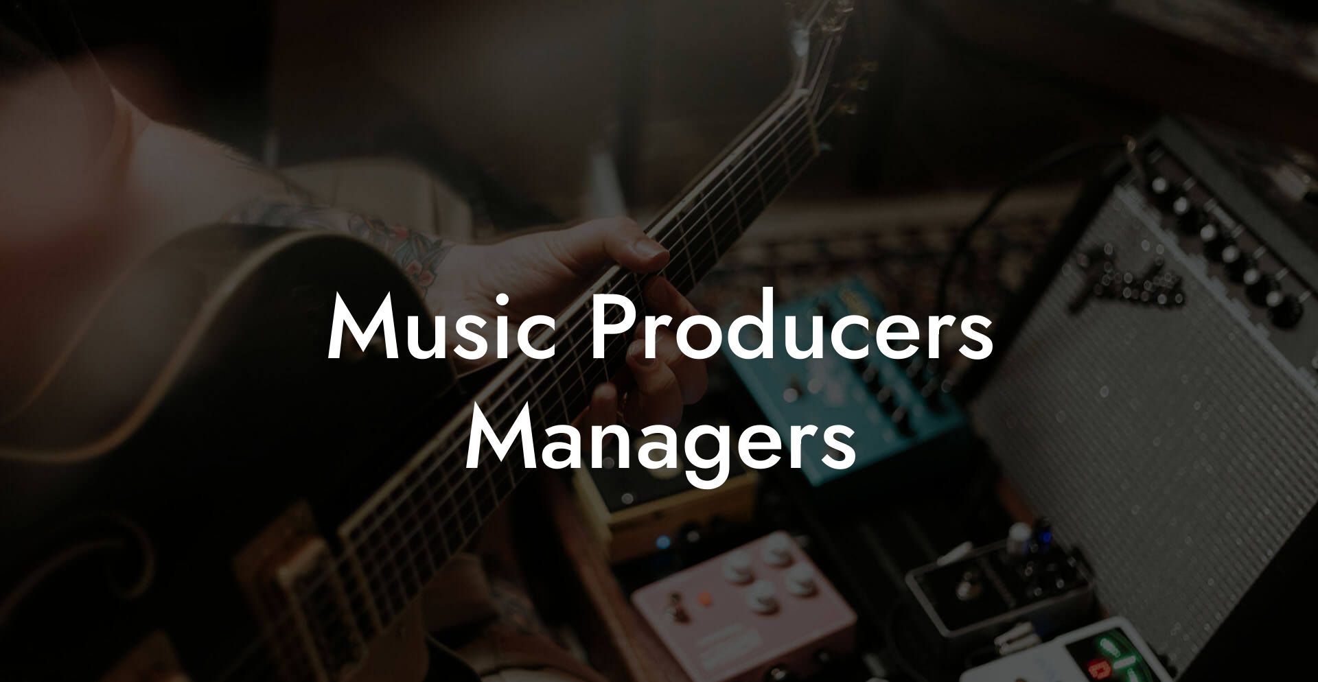 Music Producers Managers