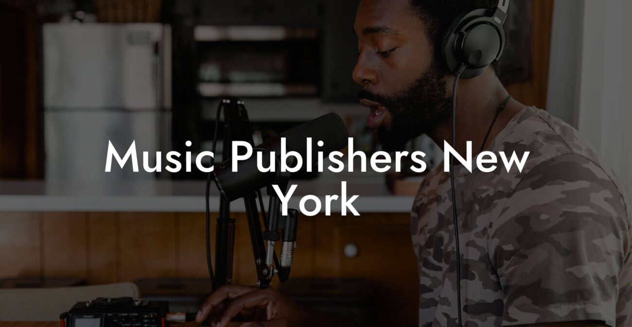 Music Publishers New York