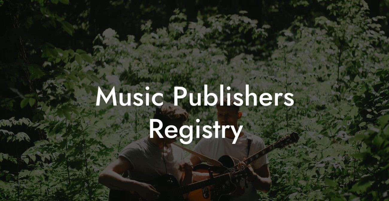 Music Publishers Registry