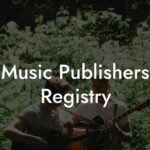 Music Publishers Registry