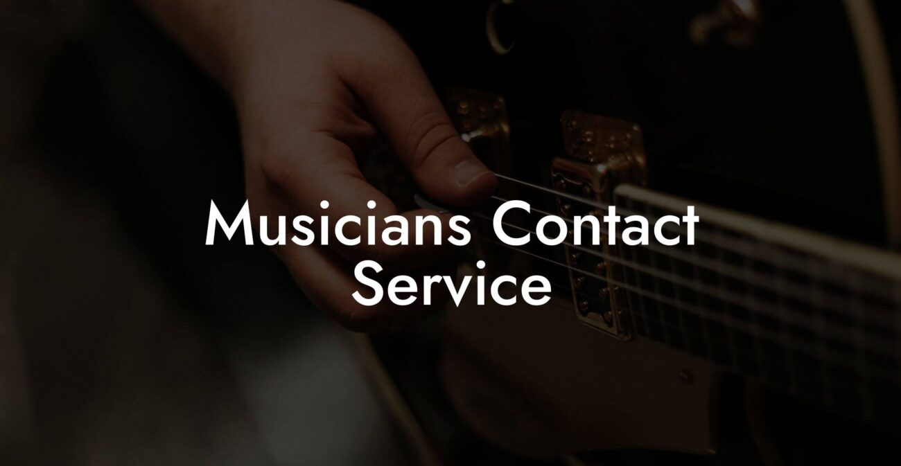Musicians Contact Service