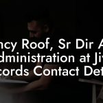 Nancy Roof, Sr Dir A&R Administration at Jive Records Contact Details