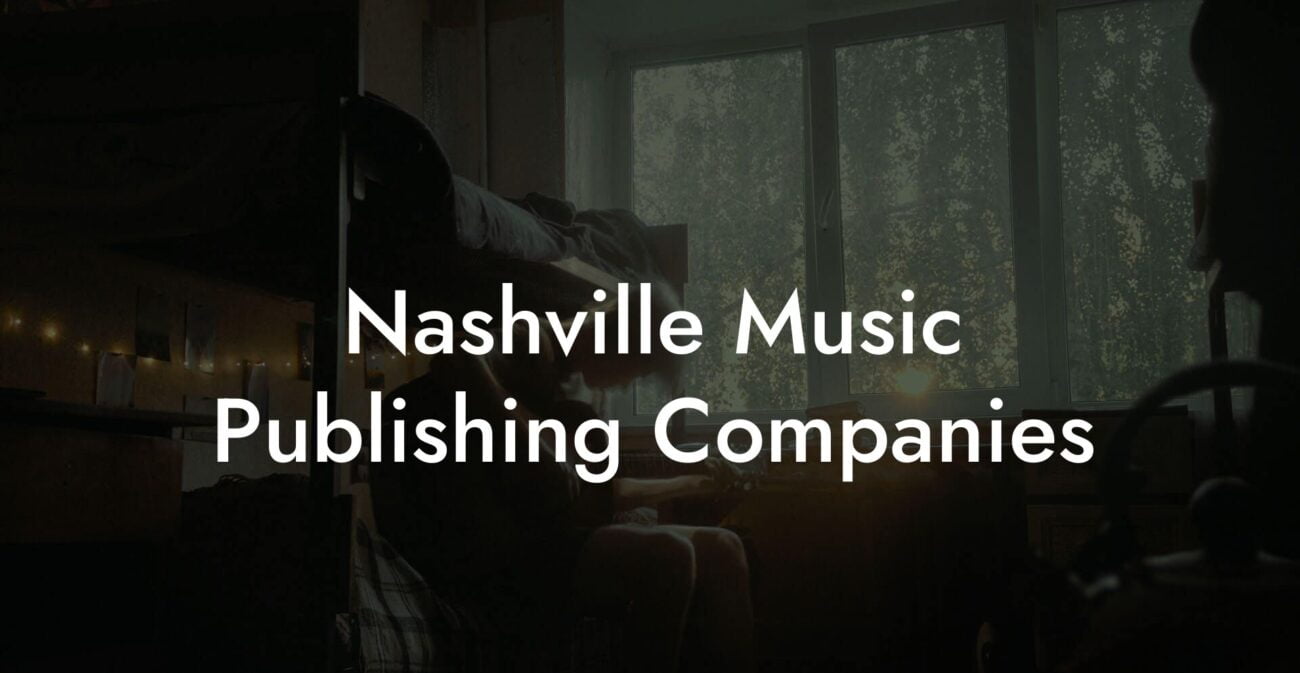 Nashville Music Publishing Companies