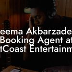 Neema Akbarzadeh, Booking Agent at EastCoast Entertainment