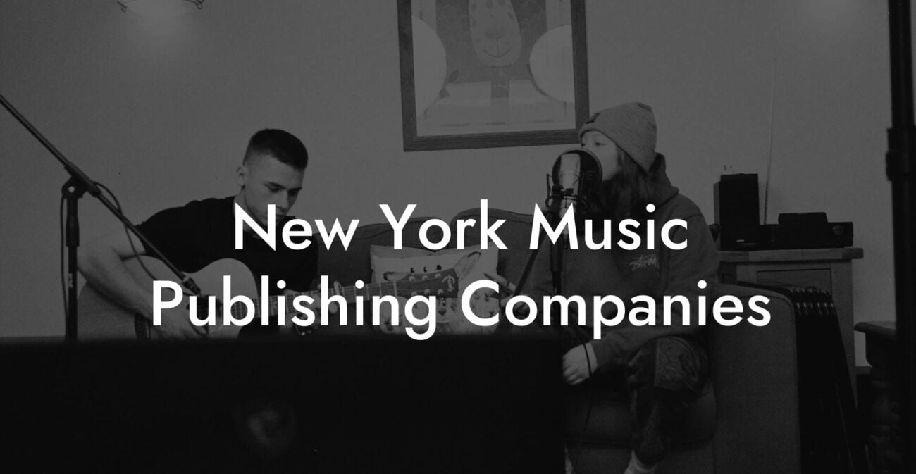 New York Music Publishing Companies