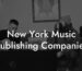New York Music Publishing Companies