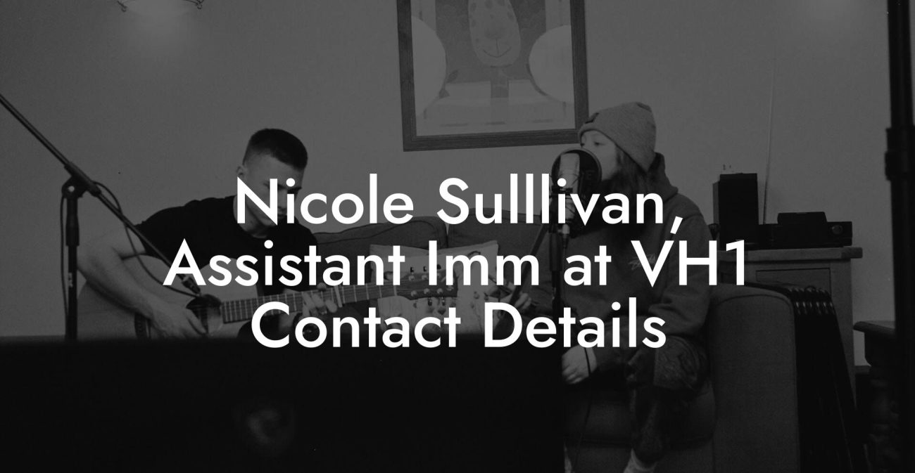 Nicole Sulllivan, Assistant Imm at VH1 Contact Details