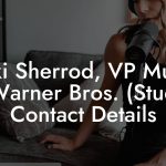 Niki Sherrod, VP Music at Warner Bros. (Studio) Contact Details