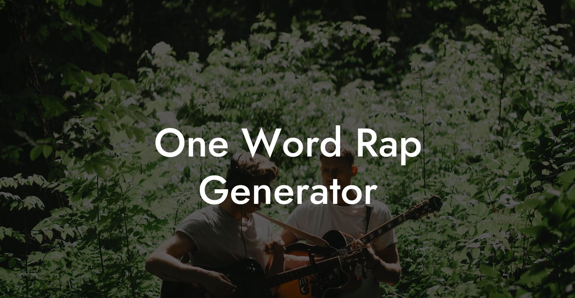one word rap generator lyric assistant