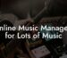 Online Music Managers for Lots of Music