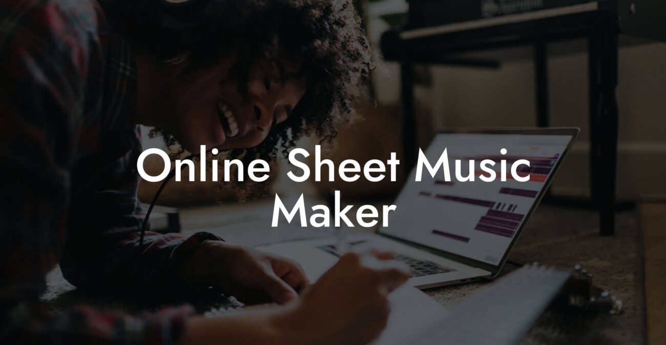 online sheet music maker lyric assistant