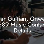 Oscar Guitian, Onwer at G89 Music Contact Details