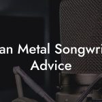 Pagan Metal Songwriting Advice