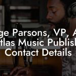 Paige Parsons, VP, A&R at Atlas Music Publishing Contact Details