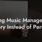 Paing Music Managers a Salary Instead of Percent
