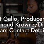 Pat Gallo, Producer at Diamond Krownz/Divine Bars Contact Details