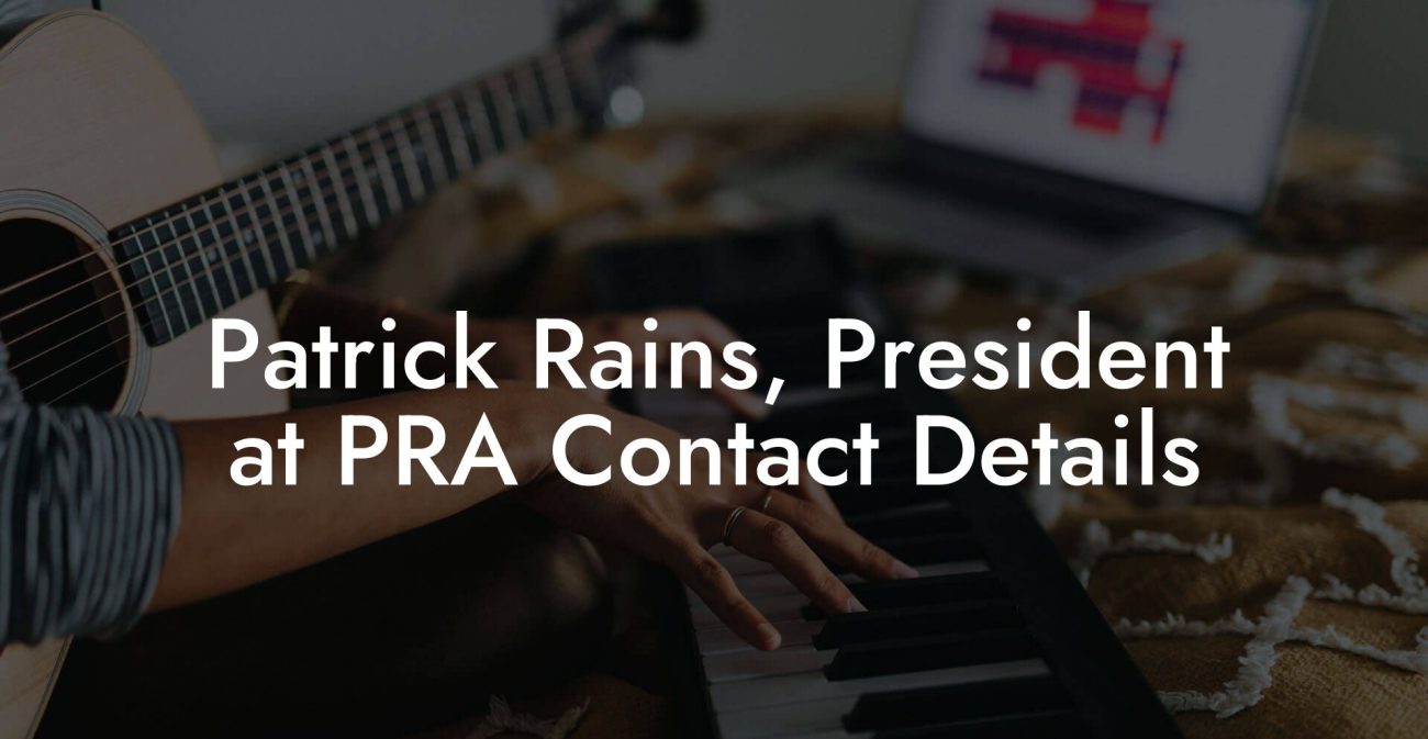 Patrick Rains, President at PRA Contact Details