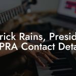 Patrick Rains, President at PRA Contact Details