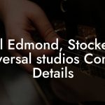 Paul Edmond, Stocker at Universal studios Contact Details