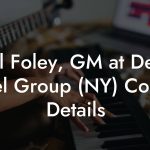 Paul Foley, GM at Decca Label Group (NY) Contact Details