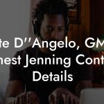 Pete D''Angelo, GM at Ernest Jenning Contact Details