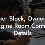 Peter Block, Owner at Engine Room Contact Details
