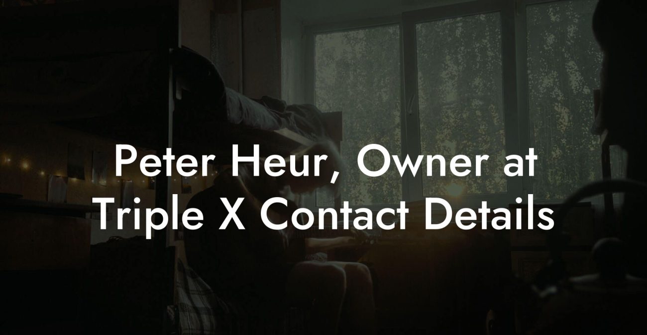 Peter Heur, Owner at Triple X Contact Details