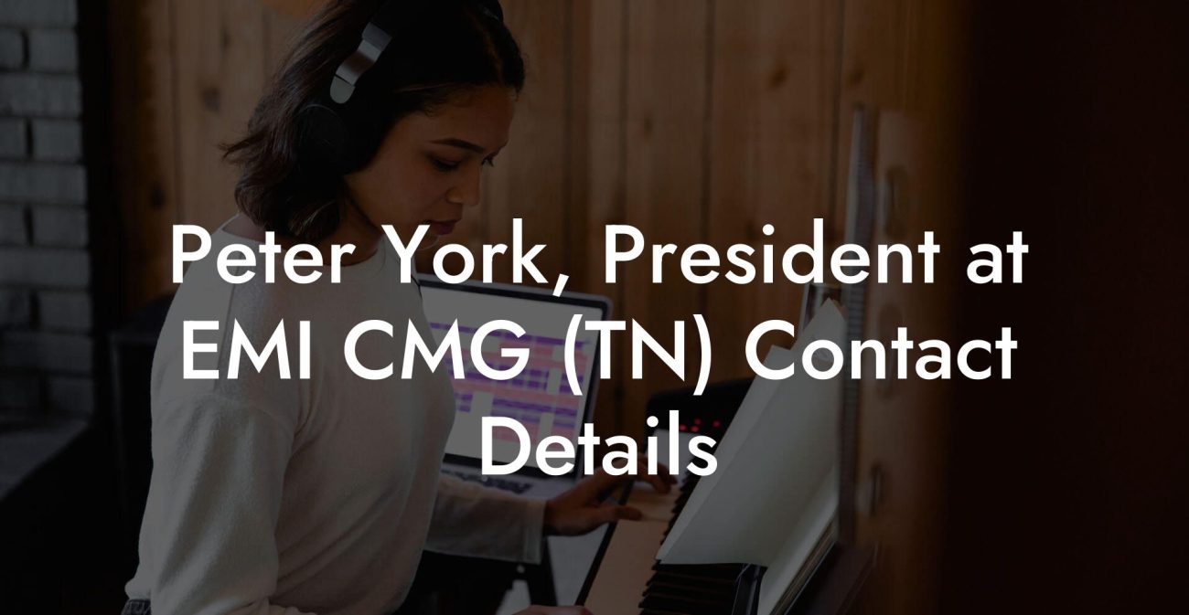 Peter York, President at EMI CMG (TN) Contact Details