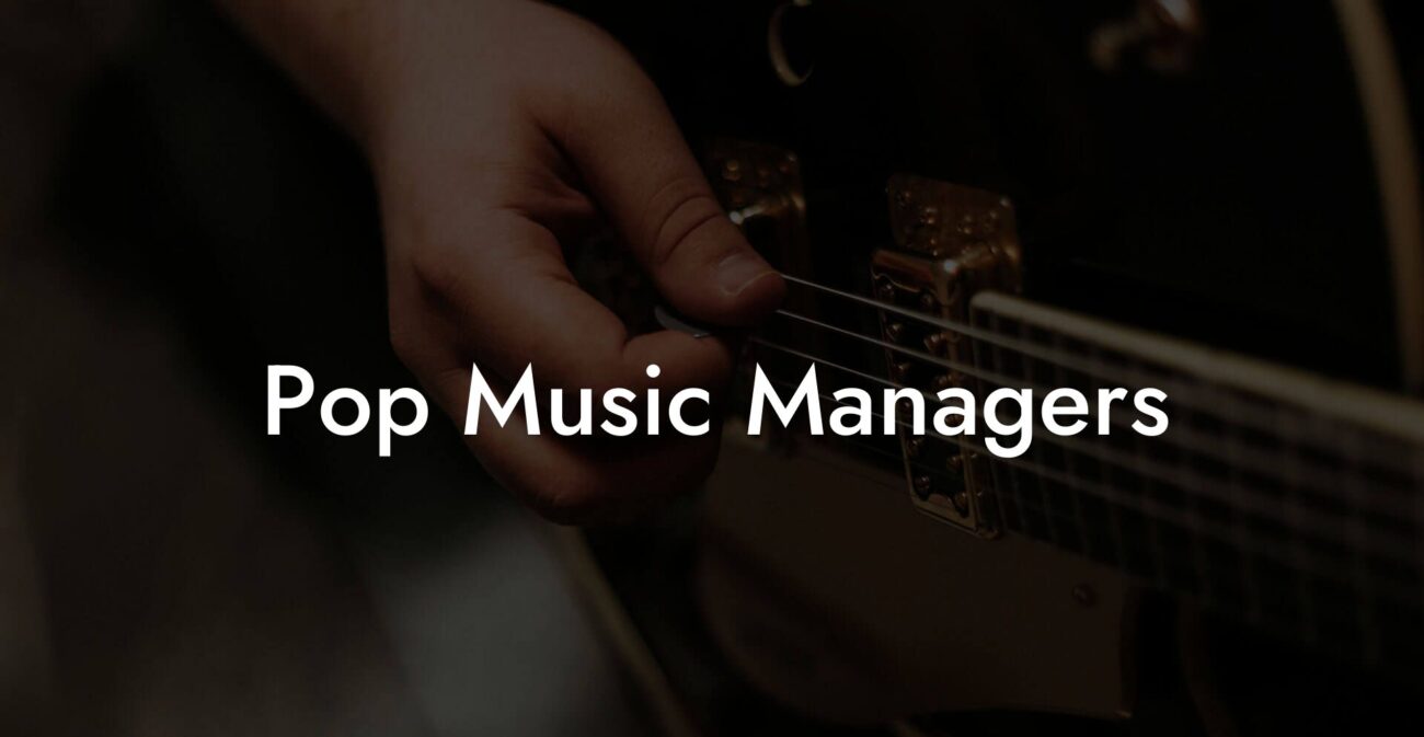 Pop Music Managers