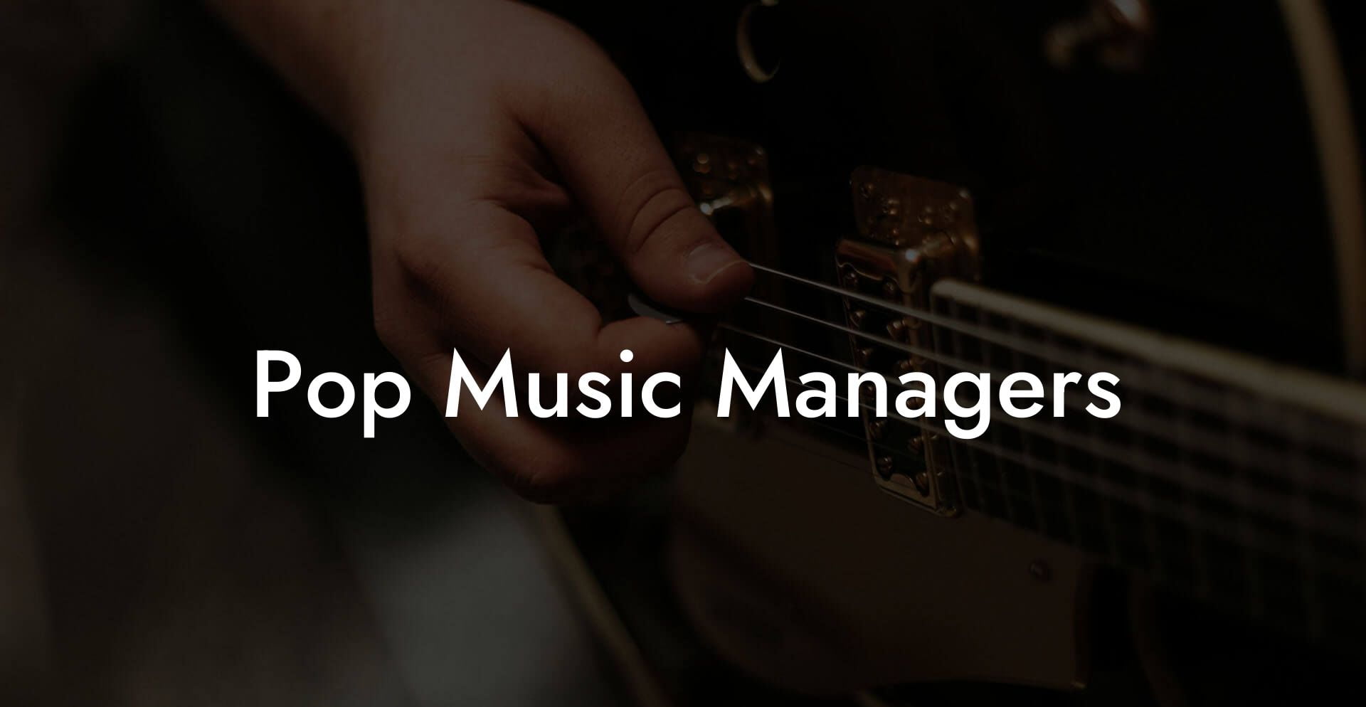Pop Music Managers