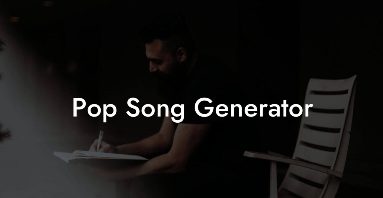 pop song generator lyric assistant