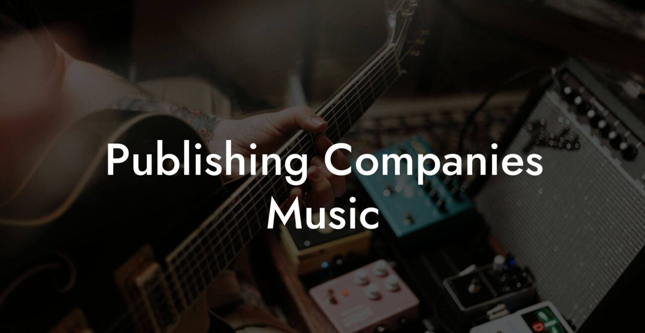 Publishing Companies Music