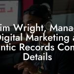 Rahim Wright, Manager, Digital Marketing at Atlantic Records Contact Details