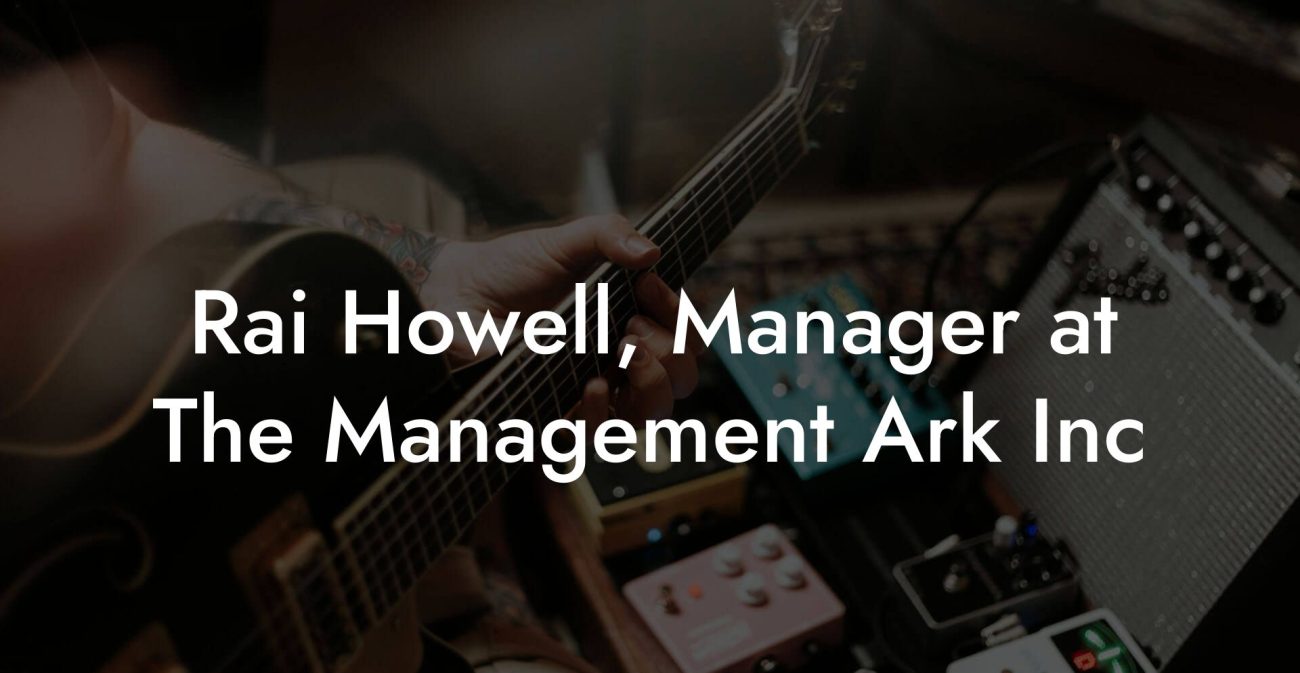 Rai Howell, Manager at The Management Ark Inc