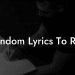 random lyrics to rap lyric assistant