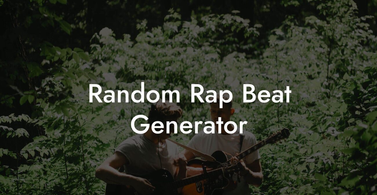 random rap beat generator lyric assistant